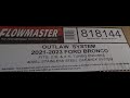 2023 Bronco FlowMaster Outlaw Cat Back Exhaust