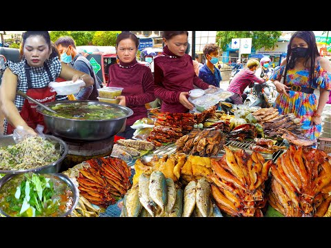 Boeng Trabaek Lunchtime Vs Boeng KengKong Lunchtime - Cambodian Yummy Fast Food In The City
