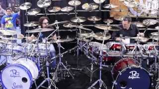 NAMM 2013 - Nick Menza & Mauricio Zottarelli