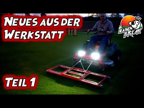 Neues aus der Werkstatt (Teil 1). Ich baue meinen Bürstenwagen vorne an meinen Cramer Rasenmäher.