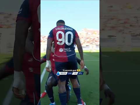 A goal in JUST 15 SECONDS 😱 #SerieA #Cagliari