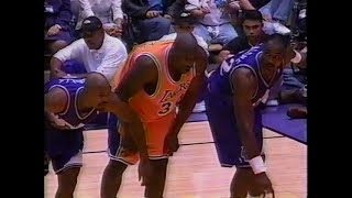 Karl Malone vs Shaquille O&#39;Neal / 1998 NBA Playoffs WCF Game 3