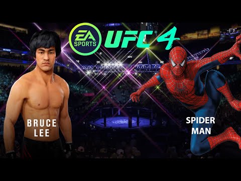 UFC4 Bruce Lee vs Marvel Spider Man (EA SPORTS UFC4)