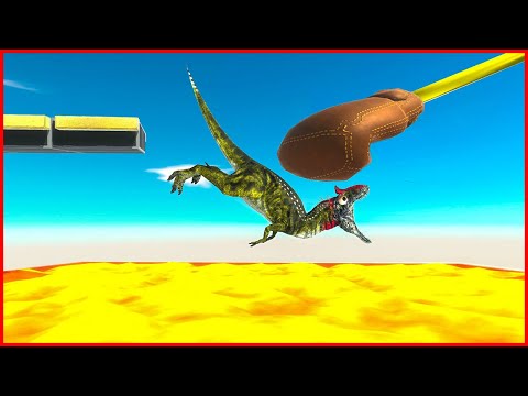 CAN SOMEONE DODGE THE TRAPS OR YOU WILL GET SHOT BY CANNON - Animal Revolt Battle Simulator