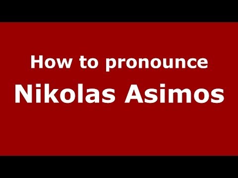 How to Pronounce Nikolas Asimos - PronounceNames.com