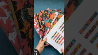 Autumn Leaves Free A4 Printable Set of 8  Plus 12 free Digital PNG Washi Tapes. #scrapbooking