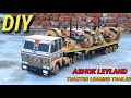 How To Make RC 22 Wheel Ashok Leyland Tractor Loading Trailer From Cardboard And Homemade Ll DIY