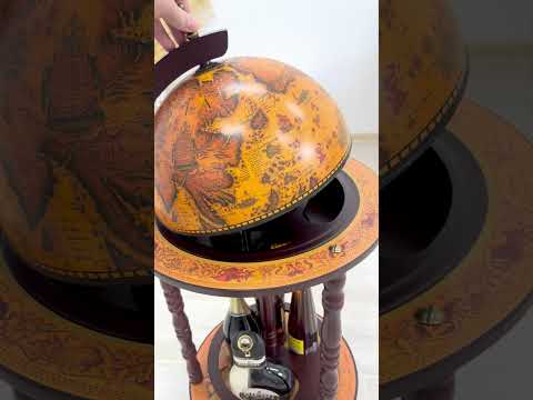 Глобус бар на пол Древняя карта коричневый сфера 33 см Гранд Презент 33001R - фото 1 - id-p451967302