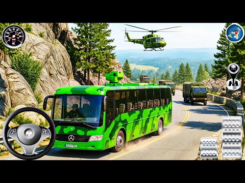 Us Offroad Army Bus Driving 3d 2025 - Army Bus Driving Simulator 3d Game - Android Gameplay 
