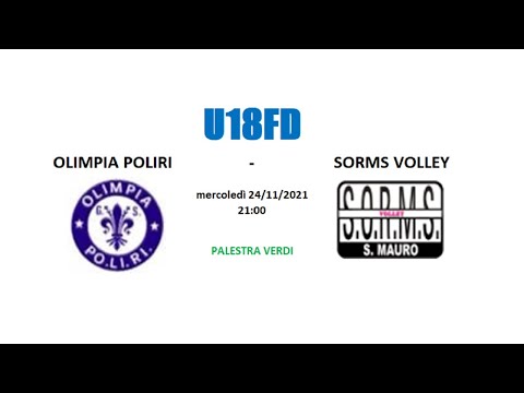 U18FD - OLIMPIA POLIRI vs SORMS VOLLEY