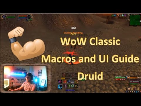 WoW Classic Druid UI and Macro Guide - Drunken live stream!