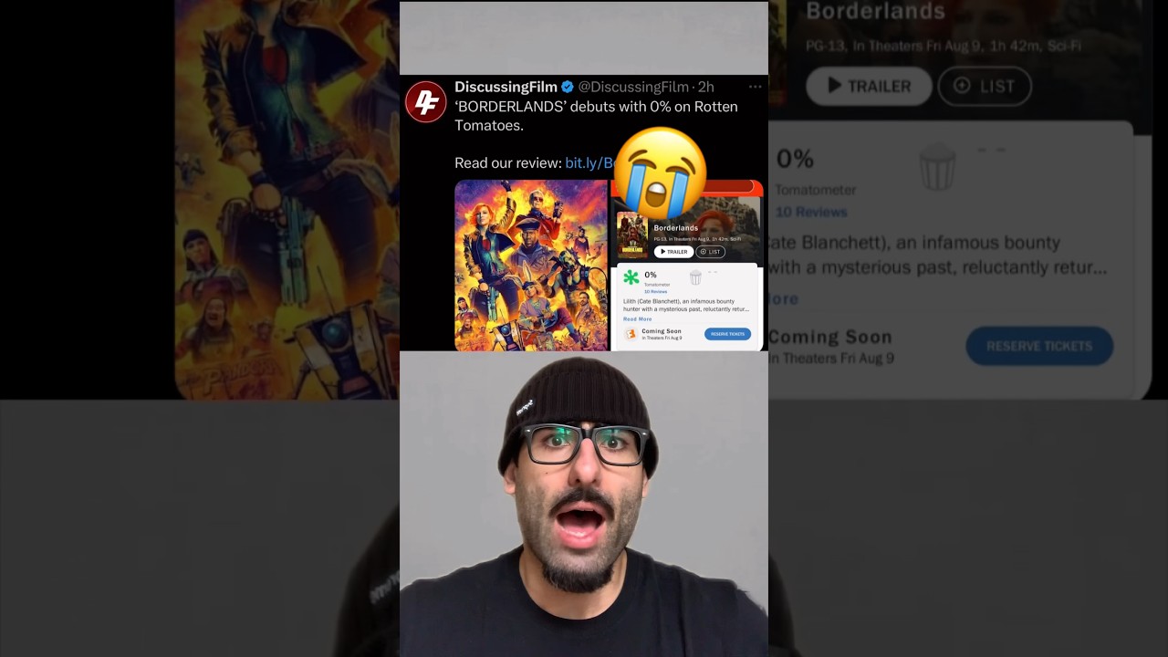 Borderlands Debuts With 0% on Rotten Tomatoes “That’s Crazy” 😭