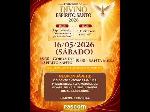 FESTIVIDADE DIVINO ESPÍRITO SANTO 2026 - 2ª NOITE