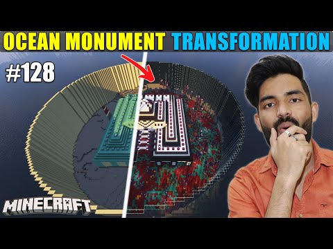 I Transformed Ocean Monument in Minecraft Survival  (Hindi)