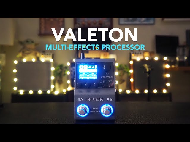 Vídeo relacionado con Valeton GP-50 Pedal multiefectos (procesador multiefectos con más de 100 efectos HD, cargador NAM e IR, pantalla a color de 1,77", Bluetooth, looper, caja de ritmos, 9 módulos de efectos), negro