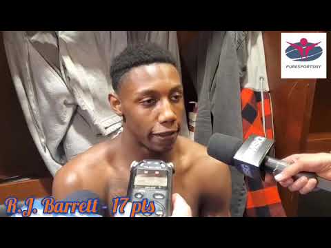 Knicks vs Pacers 2/21/20 (RJ Barrett & Frank Ntilikina Soundbites)