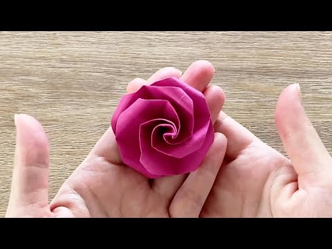 Einfache Origami-Rose / Origami-Blume