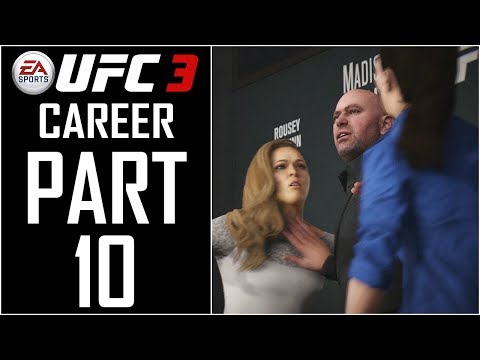 EA Sports UFC 3 - Career (Female) - Let's Play - Part 10 - "Ronda Rousey Rivalry Fight" | DanQ8000