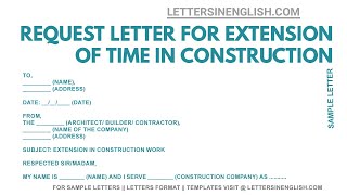 Request Letter for Extension of Time – Sample Letter Requesting for Time Extension