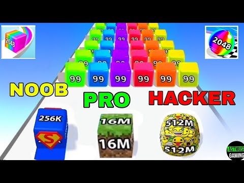 Satisfying Mobile Games - Jelly Run, Marble run , Ball Run 2048 | Astmuse Gaming 