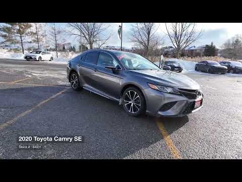 2020 Toyota Camry SE Auto in Gray for sale at Aurora Toyota in Aurora, ON