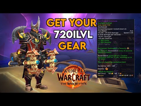 Step By Step GUIDE On How To Craft 720 ilvl Gear In The Season 3 of The War Within!