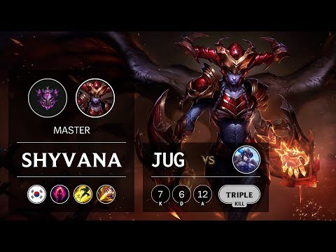 Shyvana Jungle vs Sejuani - KR Master Patch 9.13