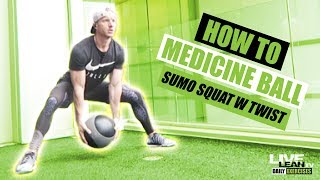 MEDICINE BALL SUMO SQUAT WITH TWIST exercise video thumbnail