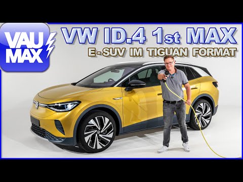 VW ID.4 1st MAX eSUV Sitzprobe im Tiguan-Format | Technik | Batterie | Leistung | VAUMAXtv