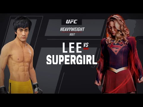 UFC4 | Bruce Lee vs Supergirl AVENGERS (EA Sports UFC 4)