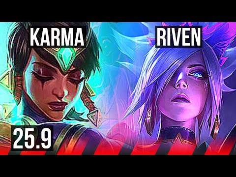KARMA vs RIVEN (TOP) | EUNE Master | 25.9