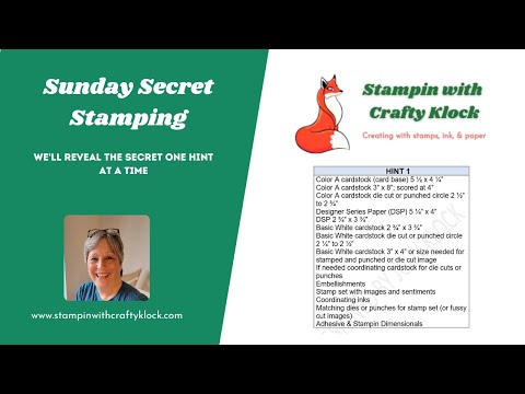 Sunday Secret Stamping July 31, 2022