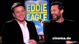 Eddie the Eagle // Taron Egerton und Hugh Jackman // Interview // CINEMA-Redaktion