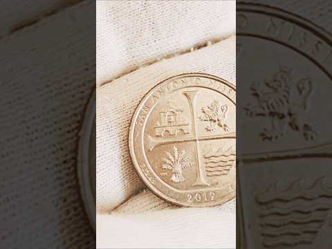 Este quarter rinde homenaje a las Misiones españolas en América #quarter #numismatics #mission #usa