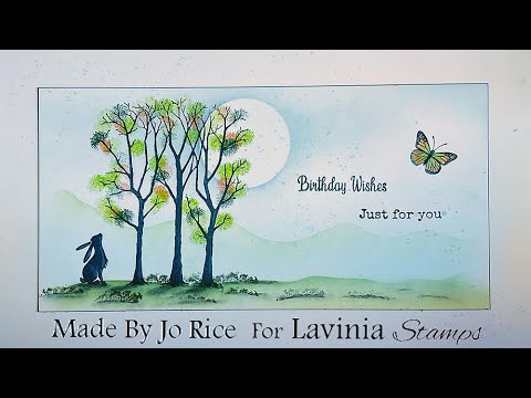 The Spring Trees by Jo Rice - A Lavinia Stamps Tutorial