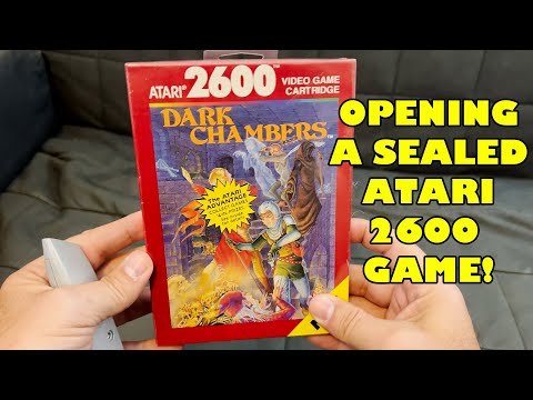 Unboxing a Sealed Atari 2600 Game! Dark Chambers!