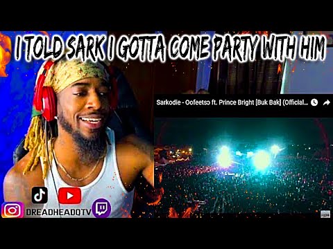 AMERICAN DREADHEAD Q REACT TO Sarkodie - Oofeetsɔ ft. Prince Bright [Buk Bak] | EP.5 SARK MARATHON