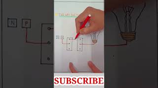 #short | Tow way switch connection | simple  connection | wiring diagram.