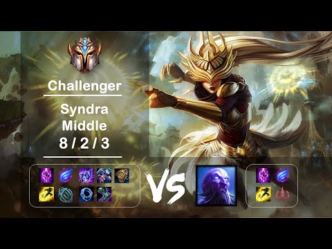 KR Challenger Replays Middle Syndra vs Ryze Ep.2216