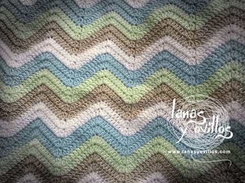 Tutorial manta zig zag a crochet o ganchillo paso a paso en español