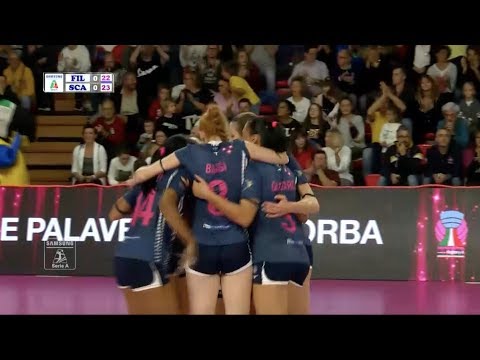 Highlights, 1a Giornata: Lardini Filottrano - Savino del Bene Scandicci 1-3