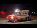 AMR Ambulance 330 responding Priority 1 with Wail, yelp, Priority, and Horn