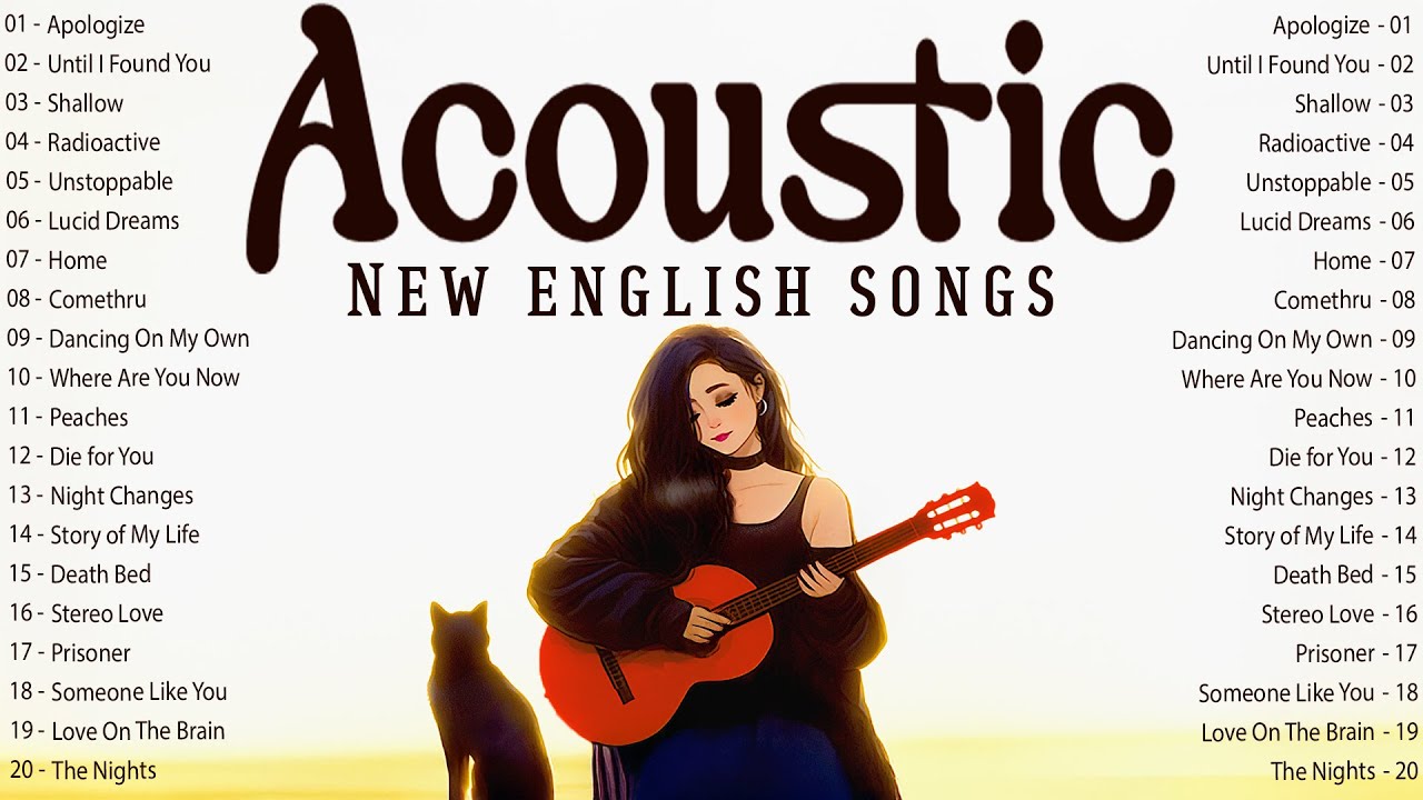 English Songs with Lyrics 2025 🌸 Acoustic Songs 2025 Best Playlist for Smooth Love