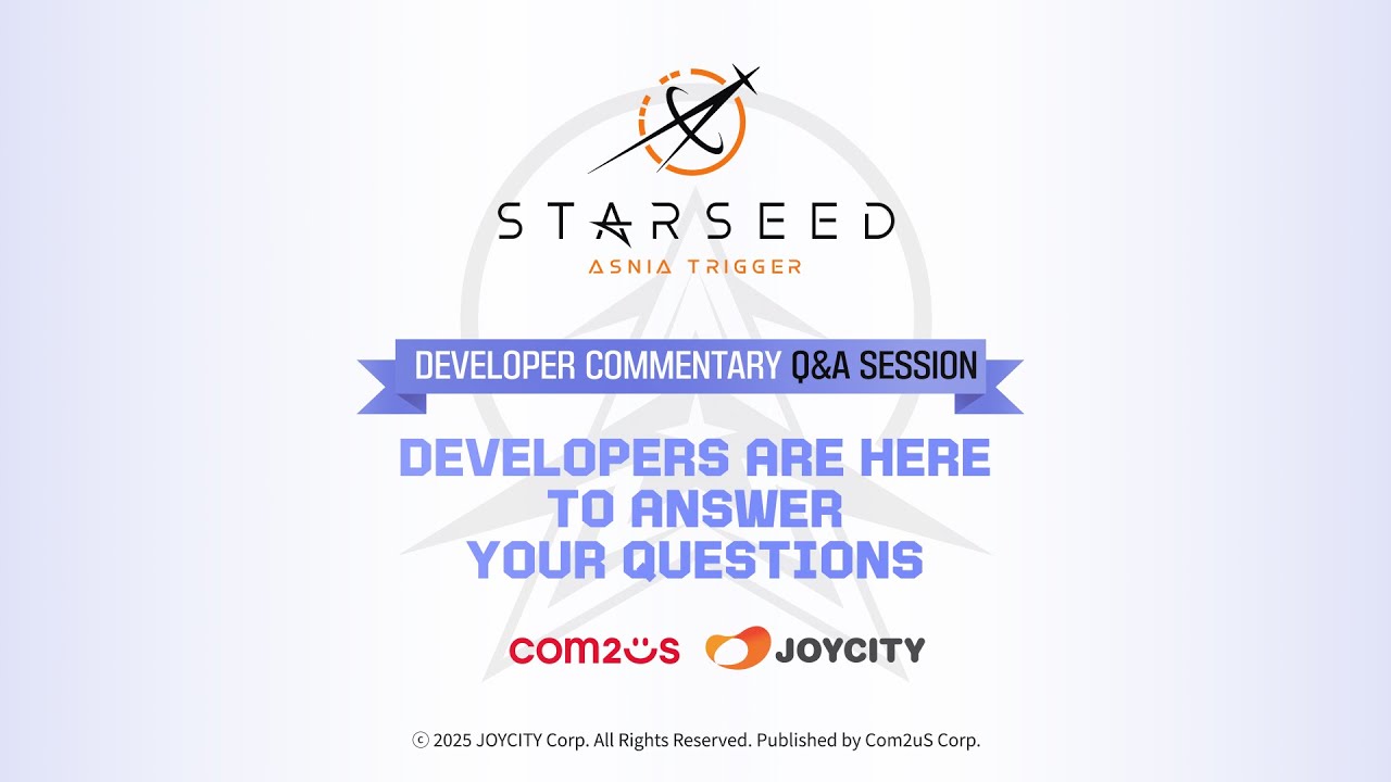 February Developer Commentary Q and A frame from the official Starseed: Asnia Trigger channel, published weeks before the delayed Region Integration.