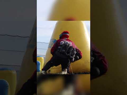 Pro Paintball Team Leverage Shooting Off The Break