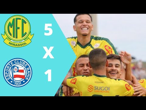 gols de Mirassol 5x1 Bahia pelas oitava de final da copinha 2022