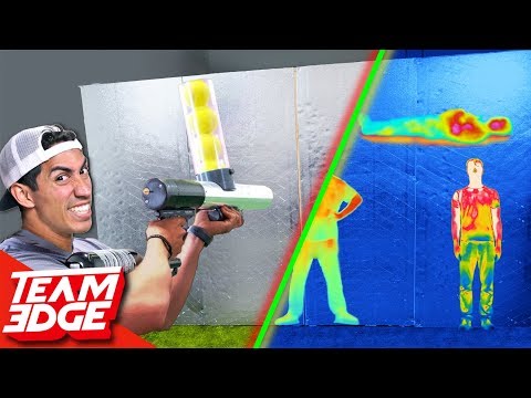 Shoot the Person Behind the Wall! | Heat Vision Camera Edition!! Video