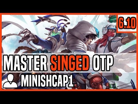 Patch 6.10 Singed Top OTP - Matchup: Gangplank - Ranked Master NA