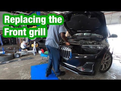 Bmw x7 front bumper lower grill