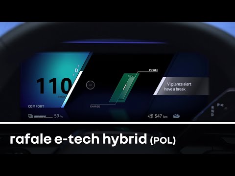 alarm czujności kierowcy - Rafale E-Tech Full hybrid - Renault